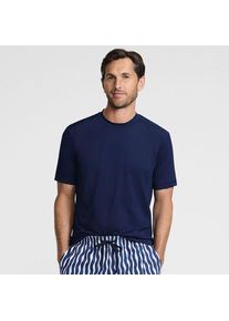 LANDS' END Kurzarm-Badeshirt f&uuml;r Herren, Herren, size: regular, Blau, by Lands' End