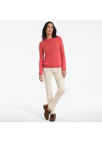 LANDS' END CashTouch Rundhalspullover f&uuml;r Damen in Petite-Gr&ouml;&szlig;e, Damen, size: petite, Orange, Polyacryl, by Lands' End