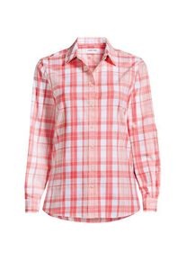 LANDS' END Lange leichte Flanellbluse f&uuml;r Damen in Plus-Gr&ouml;&szlig;e, Damen, size: plus, Pink, by Lands' End