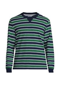 LANDS' END Flammgarn-Shirt aus reiner Baumwolle f&uuml;r Herren, Herren, size: regular, Blau, Baumwolle, by Lands' End