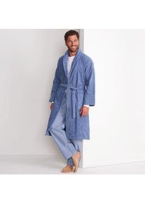 LANDS' END Bademantel aus t&uuml;rkischem Frottee f&uuml;r Herren, Herren, size: regular, Blau, Baumwolle, by Lands' End