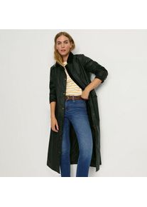 LANDS' END Langer Wachsmantel f&uuml;r Damen in Petite-Gr&ouml;&szlig;e, Damen, size: petite, Gr&uuml;n, Polyester, by Lands' End