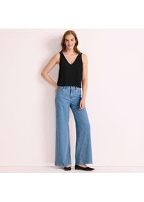 LANDS' END Recover Jeans High Waist mit extraweitem Bein f&uuml;r Damen, Damen, size: regular, Blau, Elasthan/Baumwoll-Mischung/Polyester-Mischung, by Lands' End