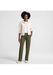 LANDS' END Lange Chino-Hose Mid Waist f&uuml;r Damen, Damen, size: regular, Gr&uuml;n, Baumwolle/Lyocell (Viskose)/Baumwoll-Mischung, by Lands' End