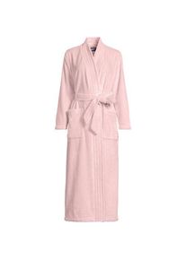 LANDS' END Bademantel aus Pl&uuml;sch-Fleece f&uuml;r Damen in Normal-Gr&ouml;&szlig;e, Damen, size: regular, Pink, Polyester, by Lands' End