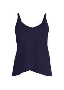 LANDS' END Tankinitop mit Tulpensaum chlorresistent f&uuml;r Damen in Plus-Gr&ouml;&szlig;e, Damen, size: plus, Blau, Nylon-Mischung, by Lands' End