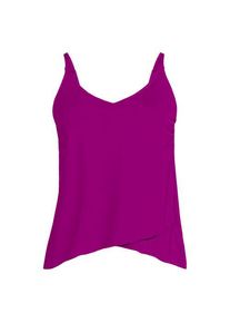LANDS' END Tankinitop mit Tulpensaum chlorresistent f&uuml;r Damen, Damen, size: regular, Lila, Nylon-Mischung, by Lands' End