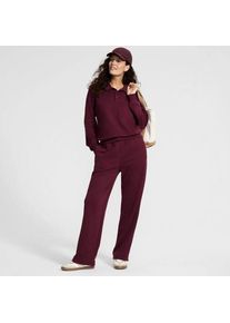 LANDS' END Jogginghose mit geradem Bein SERIOUS SWEATS f&uuml;r Damen in Petite-Gr&ouml;&szlig;e, Damen, size: petite, Rot, Baumwoll-Mischung/Polyester-Mischung, by Lands' End