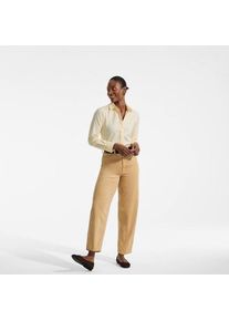 LANDS' END Lange leichte Flanellbluse f&uuml;r Damen, Damen, size: regular, Gelb, by Lands' End
