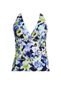 LANDS' END Tankinitop mit V-Ausschnitt f&uuml;r Damen, Damen, size: regular, Blau, Nylon-Mischung, by Lands' End