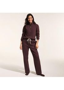 LANDS' END Jogginghose mit geradem Bein SERIOUS SWEATS f&uuml;r Damen in Petite-Gr&ouml;&szlig;e, Damen, size: petite, Braun, Baumwoll-Mischung/Polyester-Mischung, by Lands' End