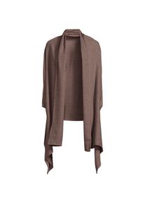 LANDS' END Gro&szlig;er CashTouch Cape-Schal, Damen, size: regular, Braun, Polyester, by Lands' End