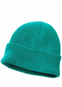 Mey & Edlich Mey & Edlich Herren Pur-Ripp-M&uuml;tze Blau 80 % Wolle, 20 % Polyamid