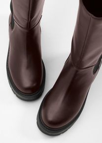 bonprix Weitschaftstiefel, braun, Gr.41, Sch&ouml;ner Weitschaftstiefel in zeitlosem Design