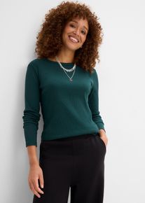 bonprix Rippshirt aus reiner Bio-Baumwolle (6er Pack), schwarz, Gr.36/38 (S), Vielseitig kombinierbares Rippshirt aus reiner Bio-Baumwolle (6er Pack), aus 100% Baumwolle
