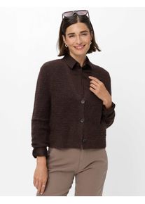 Brax Damen Strickjacke Style ALICIA brunette, dunkelbraun, Gr. 48