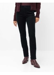 Brax Damen Cordhose Style CAROLA BLACK, schwarz, Gr. 52L