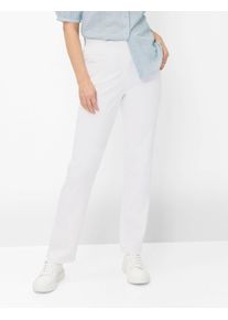 Raphaela by Brax Damen Five-Pocket-Hose Style CARINA FUN WHITE, denim wei&szlig;, Gr. 50K