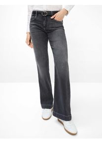 Brax Damen Five-Pocket-Hose Style MAINE USED GREY, denim grau, Gr. 48L