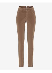 Brax Damen Five-Pocket-Hose Style SHAKIRA LIGHT WALNUT, Beige, Gr. 48L