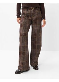 Brax Damen Palazzohose Style MAINE BRUNETTE, dunkelbraun, Gr. 40