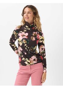 Brax Damen Langarmshirt Style CARINA L brunette, dunkelbraun, Gr. 44