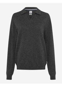 Brax Herren Strickpullover Style PASCAL cement, dunkelgrau, Gr. S