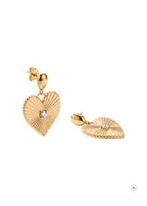 PURELEI Shining Heart Ohrringe mit Zirkonia Steinen