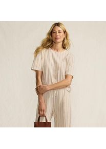 LANDS' END Baumwoll/Leinenmix-Shirt f&uuml;r Damen, Damen, size: regular, Elfenbein, by Lands' End