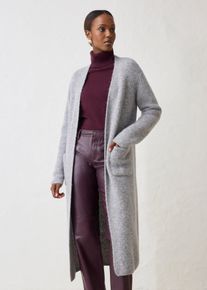 bonprix Strickmantel aus weichem Woll-Mix, grau, Gr.40/42 (M), kuscheliger Strickmantel aus hochwertiger, weicher Alpaka-Wollmischung, aus Wolle