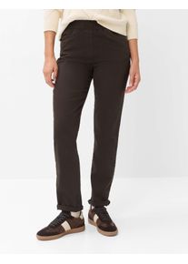 Raphaela by Brax Damen Five-Pocket-Hose Style CARINA DARK CHOCOLATE, denim dunkelbraun, Gr. 54K