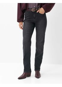 Brax Damen Five-Pocket-Hose Style MARY USED DARK GREY, denim dunkelgrau, Gr. 46K