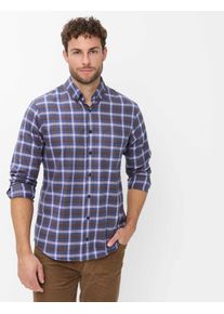 Brax Herren Karohemd Style DANIEL mauve, helles lila, Gr. XL