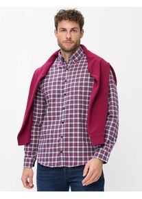 Brax Herren Hemd Style DANIEL magenta, lila, Gr. XL