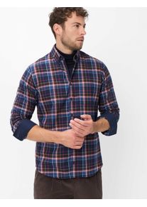 Brax Herren Karohemd Style DANIEL magenta, lila, Gr. L