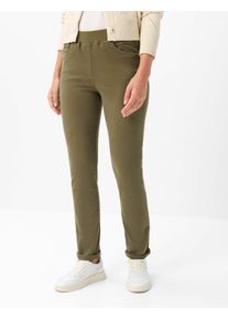 Raphaela by Brax Damen Five-Pocket-Hose Style PAMINA AVOCADO, denim dunkelgr&uuml;n, Gr. 36