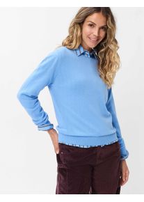 Brax Damen Pullover Style LISA blue heaven, Blau, Gr. 48