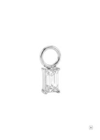 PURELEI Stone White Ohrring-Charm mit Zirkonia Steinen