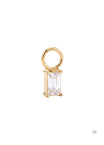 PURELEI Stone White Ohrring-Charm mit Zirkonia Steinen