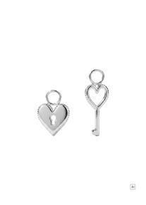 PURELEI Key To My Heart Ohrring-Charm Set