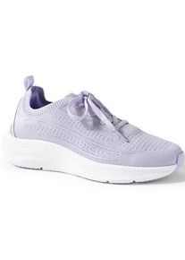 LANDS' END Leichte Sneaker in Strick-Optik f&uuml;r Damen, Damen, size: regular, Lila, Polyester, by Lands' End