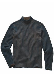Mey & Edlich Mey & Edlich Herren Grundform-Mockneck Blau 80 % Wolle, 20 % Polyamid