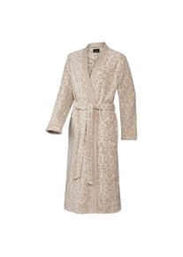 JOOP! Bademantel Leo, Beige, Textil, Animalprint, Gr. 36/38, Oeko-Tex&reg; Standard 100, Handmade in Germany, Taschen, besonders flauschig, angenehm warm, hochwertige Qualit&auml;t, Badtextilien, Badem&auml;ntel, Badem&auml;ntel Damen