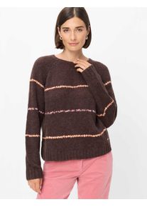 Brax Damen Pullover Style LIZ brunette, dunkelbraun, Gr. 48