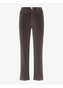 Brax Damen Five-Pocket-Hose Style MAY S SMOKE GREY, dunkelgrau, Gr. 34L