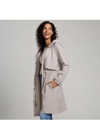 LANDS' END Verstaubarer wasserdichter Squall Regenmantel f&uuml;r Damen, Damen, size: regular, Beige, Polyester, by Lands' End
