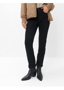 Brax Damen Five-Pocket-Hose Style CAROLA CLEAN BLACK BLACK, denim schwarz, Gr. 48K