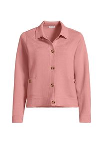 LANDS' END Kurzer Baumwoll-Blazer f&uuml;r Damen, Damen, size: regular, Rot, Baumwolle, by Lands' End