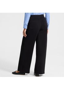LANDS' END Starfish High Waist Jeans mit weitem Bein, Damen, size: regular, Schwarz, Baumwoll-Mischung/Polyester-Mischung, by Lands' End
