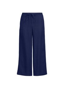 LANDS' END Weite Premium Reinleinen-Schlupfhose in 7/8-L&auml;nge f&uuml;r Damen in Petite-Gr&ouml;&szlig;e, Damen, size: petite, Blau, Leinen, by Lands' End